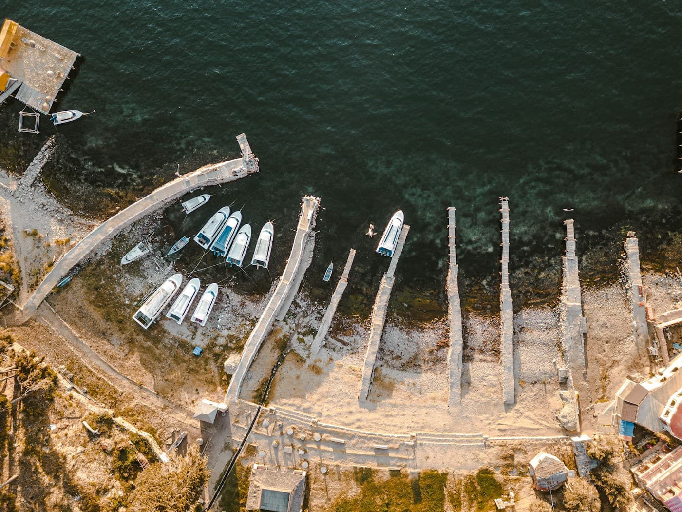Marina aerial view